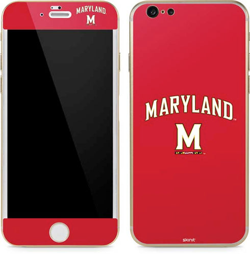 University of Maryland Collegiate Text Red iPhone 6/6s Skin