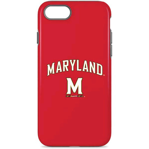 University of Maryland Collegiate Text Red iPhone 8 Pro Case