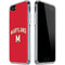University of Maryland Collegiate Text Red iPhone SE (2nd & 3rd Gen) Clear Case