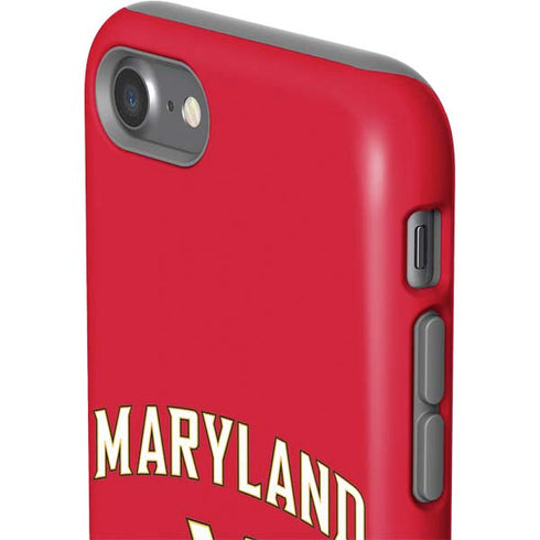 University of Maryland Collegiate Text Red iPhone SE (2nd & 3rd Gen) Pro Case