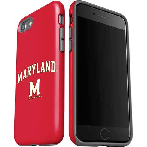 University of Maryland Collegiate Text Red iPhone SE (2nd & 3rd Gen) Pro Case