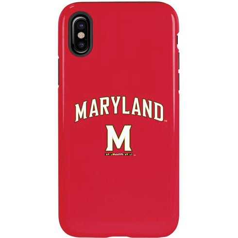 University of Maryland Collegiate Text Red iPhone X Pro Case