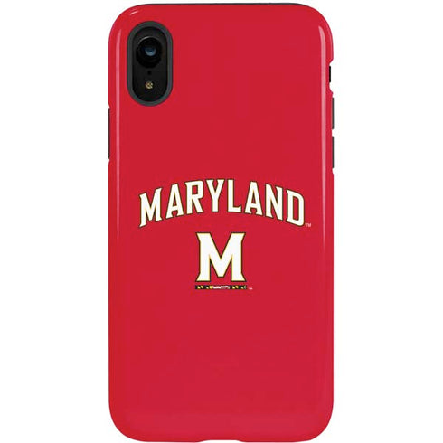 University of Maryland Collegiate Text Red iPhone XR Pro Case