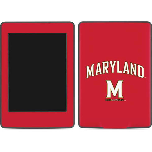 University of Maryland Collegiate Text Red Amazon Kindle Skin
