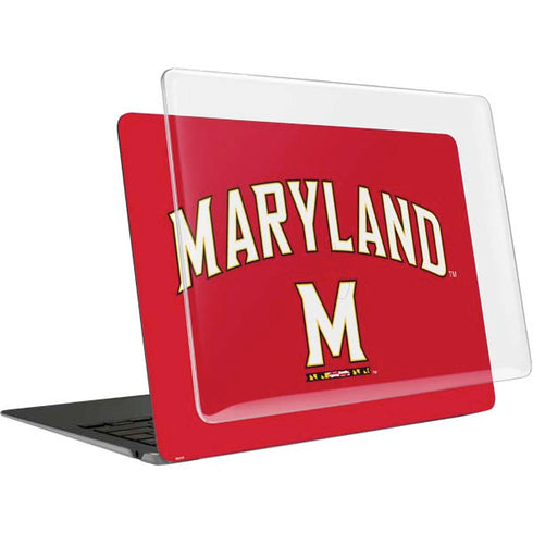 University of Maryland Collegiate Text Red MacBook Air 13in M1 (2021) Case plus Skin