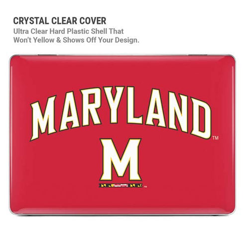 University of Maryland Collegiate Text Red MacBook Air 13in M1 (2021) Case plus Skin