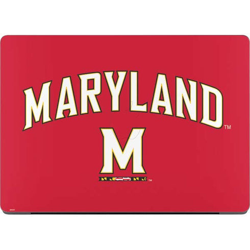 University of Maryland Collegiate Text Red MacBook Pro 14in (2021-24) Skin