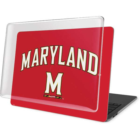 University of Maryland Collegiate Text Red MacBook Pro 15in (2016-19) Case plus Skin