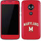 University of Maryland Collegiate Text Red Moto E5 Play Skin