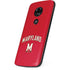 University of Maryland Collegiate Text Red Moto E5 Play Skin