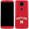 University of Maryland Collegiate Text Red Moto E5 Plus Skin