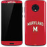University of Maryland Collegiate Text Red Moto G6 Skin