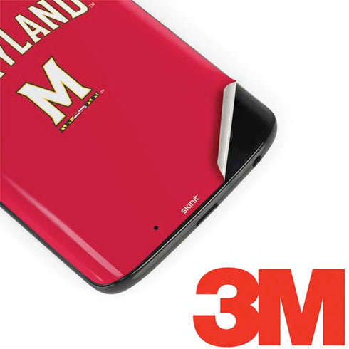 University of Maryland Collegiate Text Red Moto G6 Skin