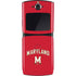 University of Maryland Collegiate Text Red Motorola RAZR Skin