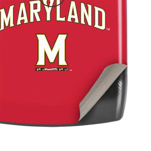 University of Maryland Collegiate Text Red Motorola RAZR Skin