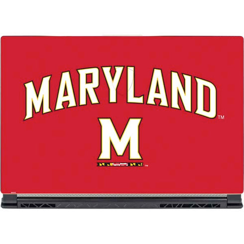 University of Maryland Collegiate Text Red MSI GS65 Stealth Laptop Skin