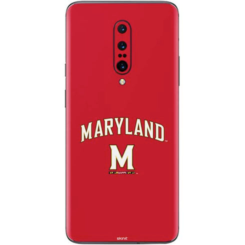University of Maryland Collegiate Text Red OnePlus 7 Pro Skin