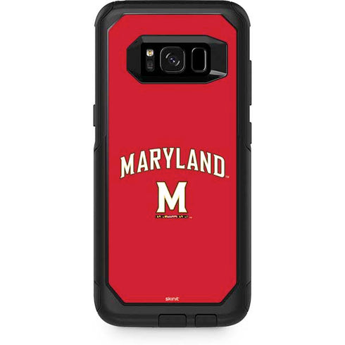 University of Maryland Collegiate Text Red Otterbox Commuter Galaxy Skin
