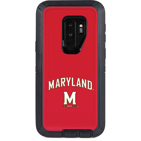 University of Maryland Collegiate Text Red Otterbox Defender Galaxy Skin