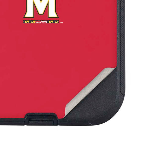 University of Maryland Collegiate Text Red Otterbox Defender iPhone Skin