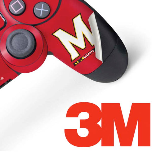 University of Maryland Collegiate Text Red PS4 Controller Skin