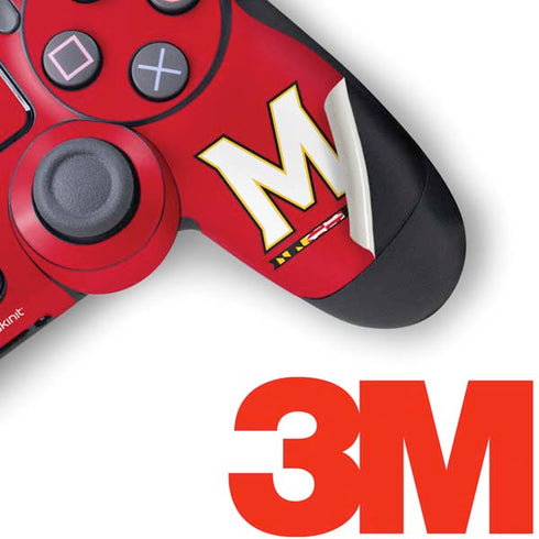 University of Maryland Collegiate Text Red PS4 Pro/Slim Controller Skin