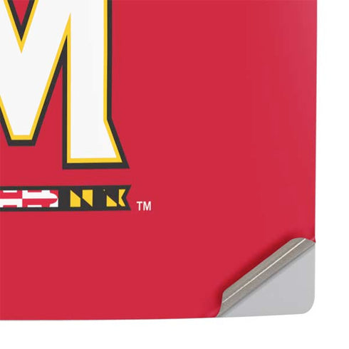 University of Maryland Collegiate Text Red PS5 Console Skin