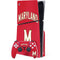 University of Maryland Collegiate Text Red PS5 Slim Disk Bundle Skin