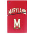 University of Maryland Collegiate Text Red PS5 Slim Disk Console Skin