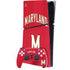 University of Maryland Collegiate Text Red PS5 Slim Digital Edition Console Skin