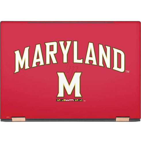 University of Maryland Collegiate Text Red HP Spectre Skin