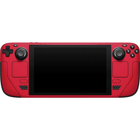 University of Maryland Collegiate Text Red Steam Deck Handheld Gaming Computer Skin