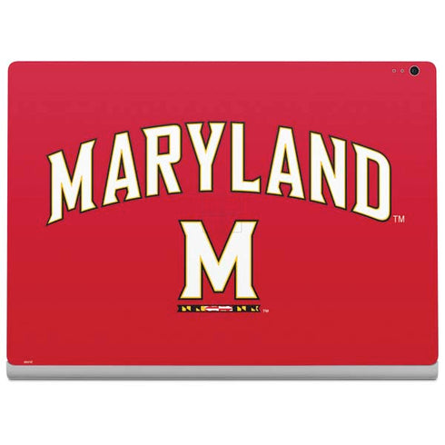 University of Maryland Collegiate Text Red Surface Book 2 13.5in Skin