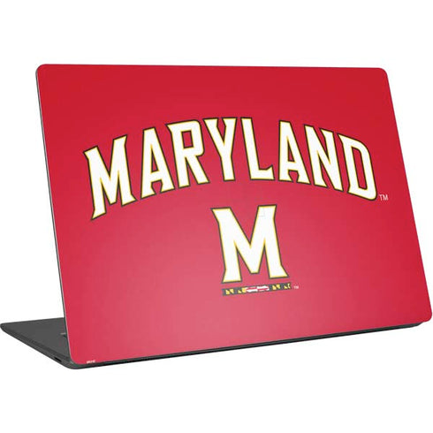 University of Maryland Collegiate Text Red Surface Laptop 4 15in Skin