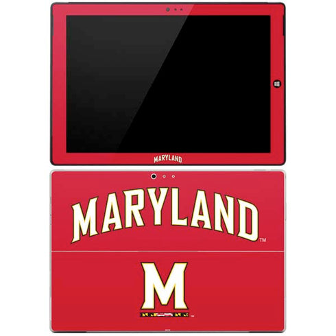 University of Maryland Collegiate Text Red Surface Pro 3 Skin