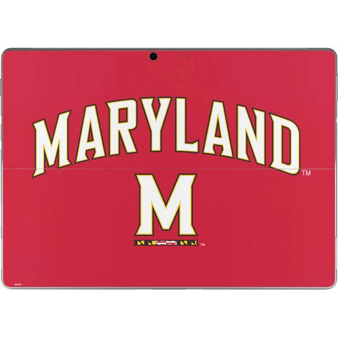 University of Maryland Collegiate Text Red Surface Pro 9 Skin