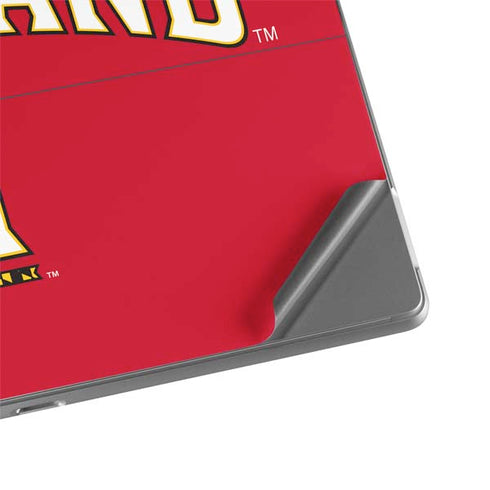 University of Maryland Collegiate Text Red Surface Pro 9 Skin