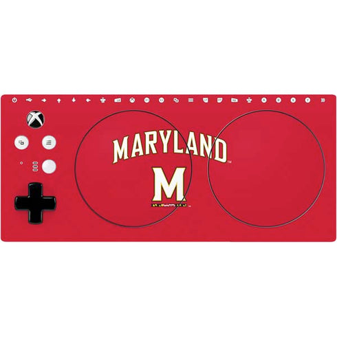 University of Maryland Collegiate Text Red Xbox Adaptive Controller Skin