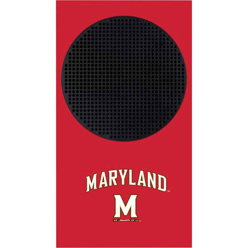 University of Maryland Collegiate Text Red Xbox Series S Bundle Skin