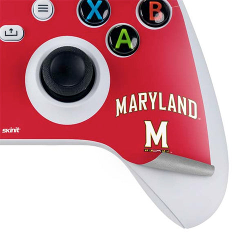 University of Maryland Collegiate Text Red Xbox Series S Bundle Skin
