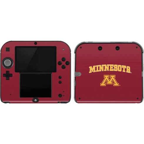 University of Minnesota Collegiate Text Nintendo 2DS Skin