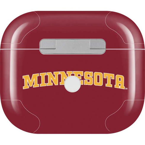 University of Minnesota Collegiate Text Apple AirPods (3rd Gen 2021) Skin
