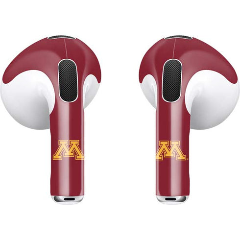 University of Minnesota Collegiate Text Apple AirPods (3rd Gen 2021) Skin