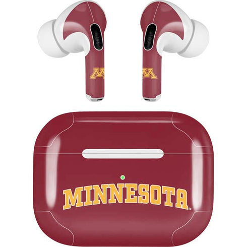 University of Minnesota Collegiate Text Apple AirPods Pro Skin