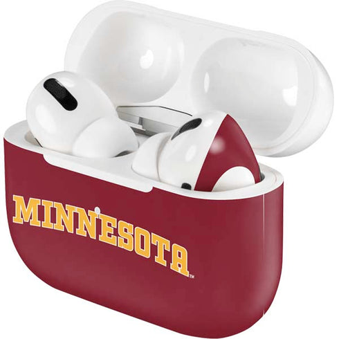 University of Minnesota Collegiate Text Apple AirPods Pro Skin