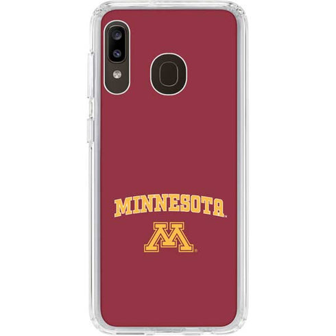 University of Minnesota Collegiate Text Galaxy A20 Clear Case