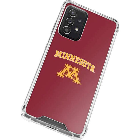 University of Minnesota Collegiate Text Galaxy A52 5G Clear Case