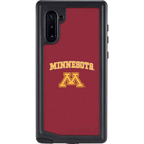 University of Minnesota Collegiate Text Galaxy Note 10 Waterproof Case