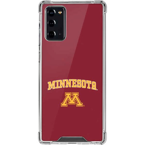 University of Minnesota Collegiate Text Galaxy Note20 5G Clear Case