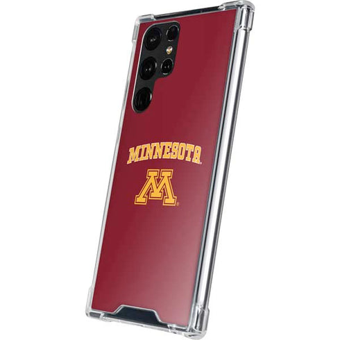 University of Minnesota Collegiate Text Galaxy S22 Ultra Clear Case